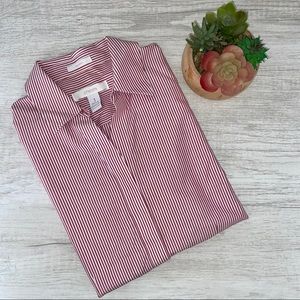 Chico’s Coolmax All Seasons Striped Classic Shirt